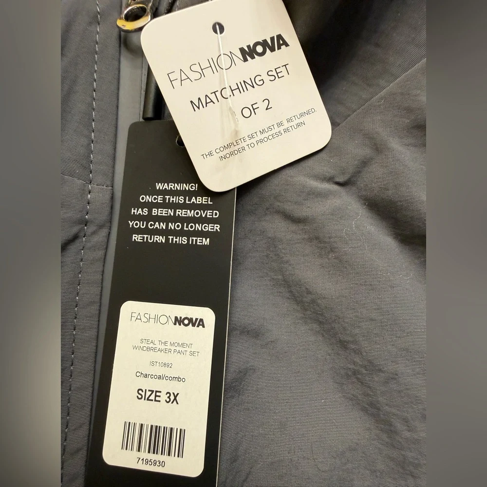 Fashion Nova Steal the Moment Windbreaker Set - NWT - Picture 6 of 7